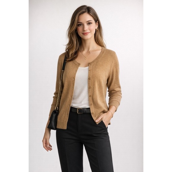 GAP Sweaters - Gap Women's XL Button Front Cardigan Sweater Camel Beige Soft Knit